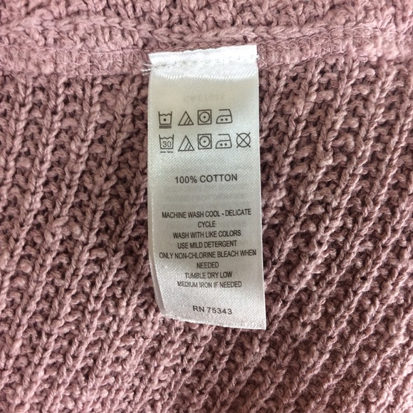 Anthropologie Kaisley Lilac Sharkbite Hem Sweater - Picture 3 of 6